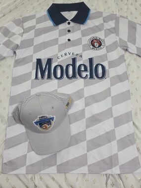 NWT World Cup Soccer Futbol Jersey Polo with Matching Cap Hat Modelo Branded MEX